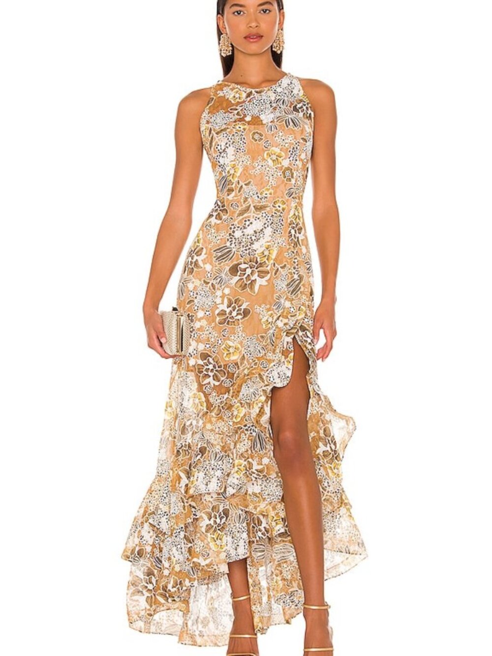 Bronx Banco Sicilia Ruffle Dress Multi - Sizes XS to XL